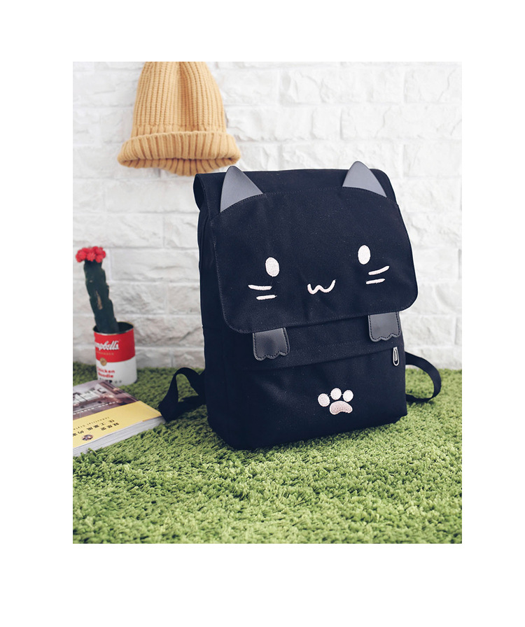 Wholesale Japanese-style cute three-dimensional cat large-capacity schoolbags, cute girls, pink and cute cartoon backpacks, backpacks for girls pic 29