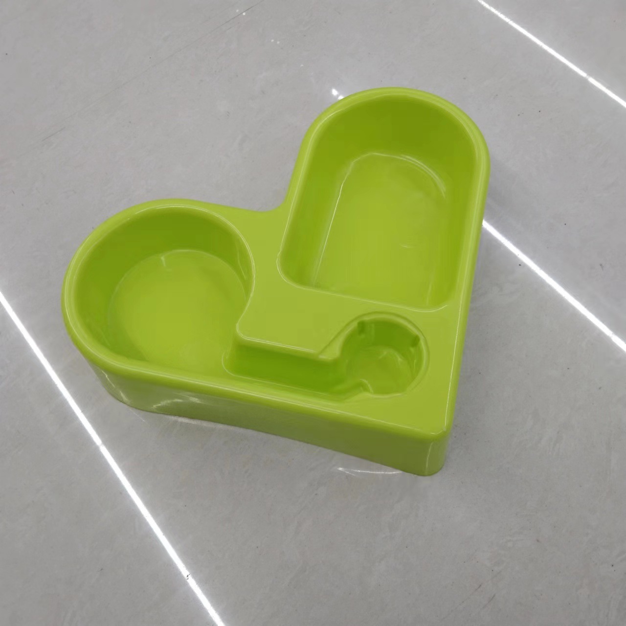Pet feeder, creative corner automatic water dispenser, multi-functional dual-purpose pet feeding bowl, colorful heart-shaped food utensils pic 5
