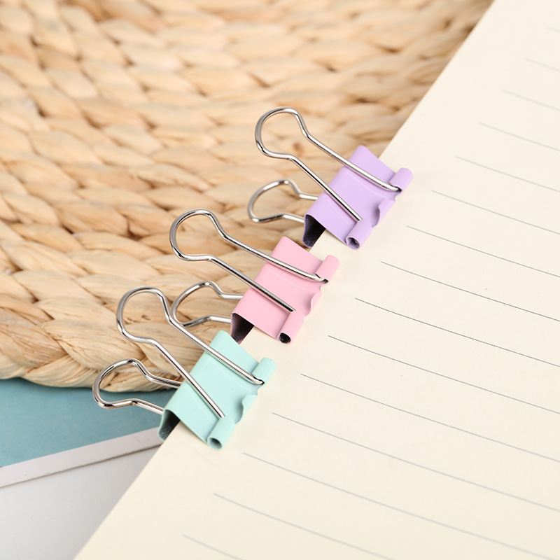 Business office folder, multi-functional long-tail clip, book clip, student study classification, color dovetail clip wholesale pic 8