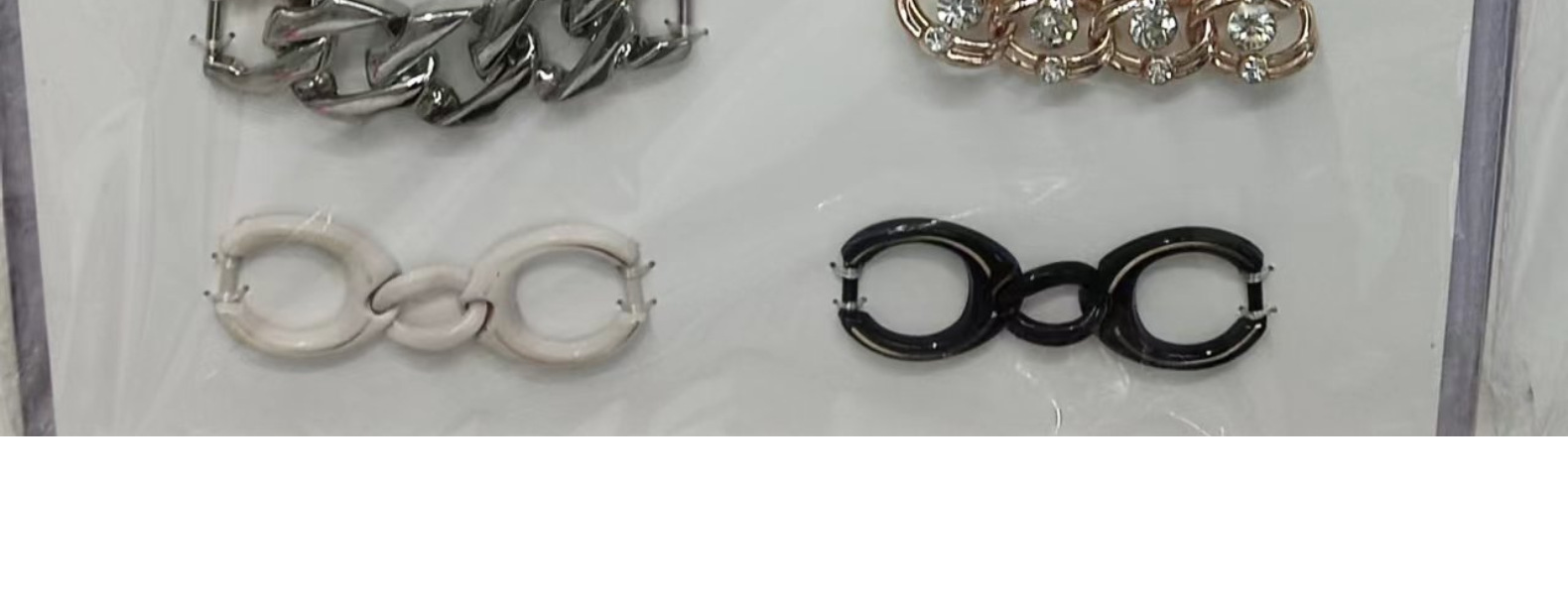 洞洞鞋装饰可拆卸五金豆豆鞋diy金属鞋扣单鞋锌合金配件带钻链条详情11