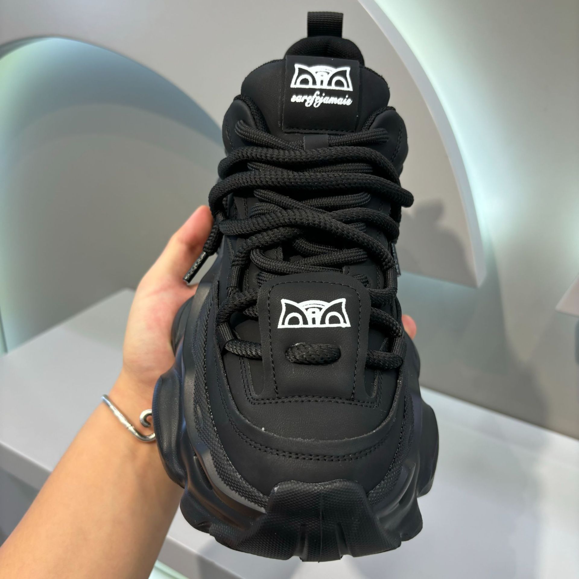 2024新款薄款小白鞋增高透气网面鞋子男款夏季厚底老爹鞋百搭男鞋详情24