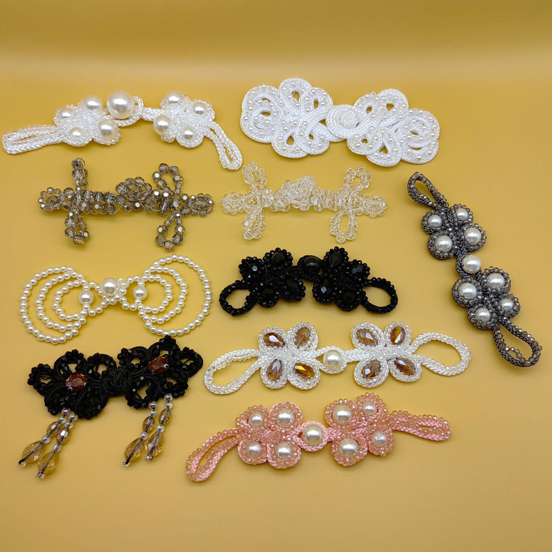 国潮厂家批发旗袍扣盘扣国风服装辅料配件鞋花包子包包装饰民族风配饰详情9