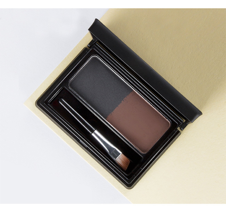 MENOW Two-color eyebrow Powder Mist Eyebrow Waterproof Shadow Three-dimensional Natural two-color easy contouring Product, a bestseller in foreign trade pic 11