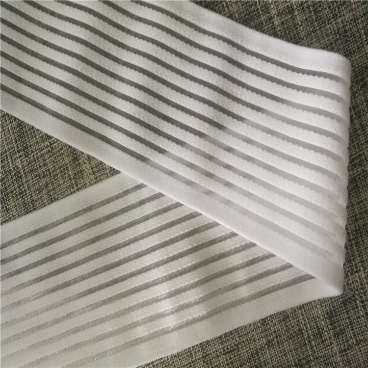 80MM black fish thread elastic band, 75MM black fish thread elastic band, breathable elastic band pic 3