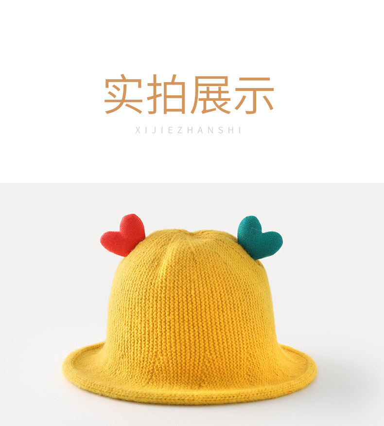 婴儿宝宝帽子防飞沫防护帽秋冬季毛线男童女童儿童隔离遮脸面罩冬详情16