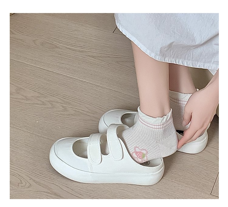 袜子地摊一件代发短袜夏季女薄款棉船袜 春夏女士百搭网眼浅口袜子 诸暨女袜一件代发详情8