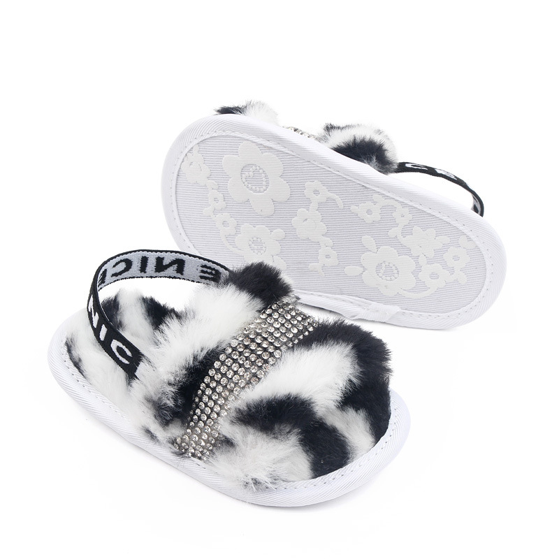 0-1岁宝宝鞋毛毛凉拖水钻室内宝宝鞋学步鞋批发 2760详情24