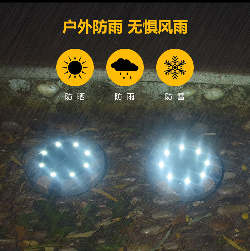 Cross-border bestsellers: Solar resin ground lamps, solar simulation stone lamps, outdoor rainproof courtyard landscape lamps pic 11