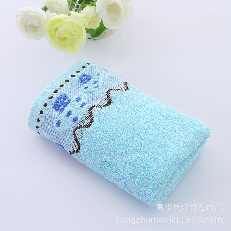 Factory wholesale pure cotton thickened checkered towels, absorbent household daily face towels, gift customization logo pic 55
