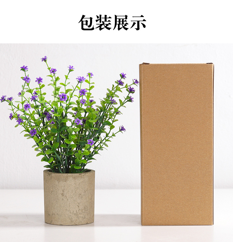 Wholesale artificial plant bonsai, home living room decorative items, fresh and simple potted flowers, artificial flower sets, artificial potted plants pic 16