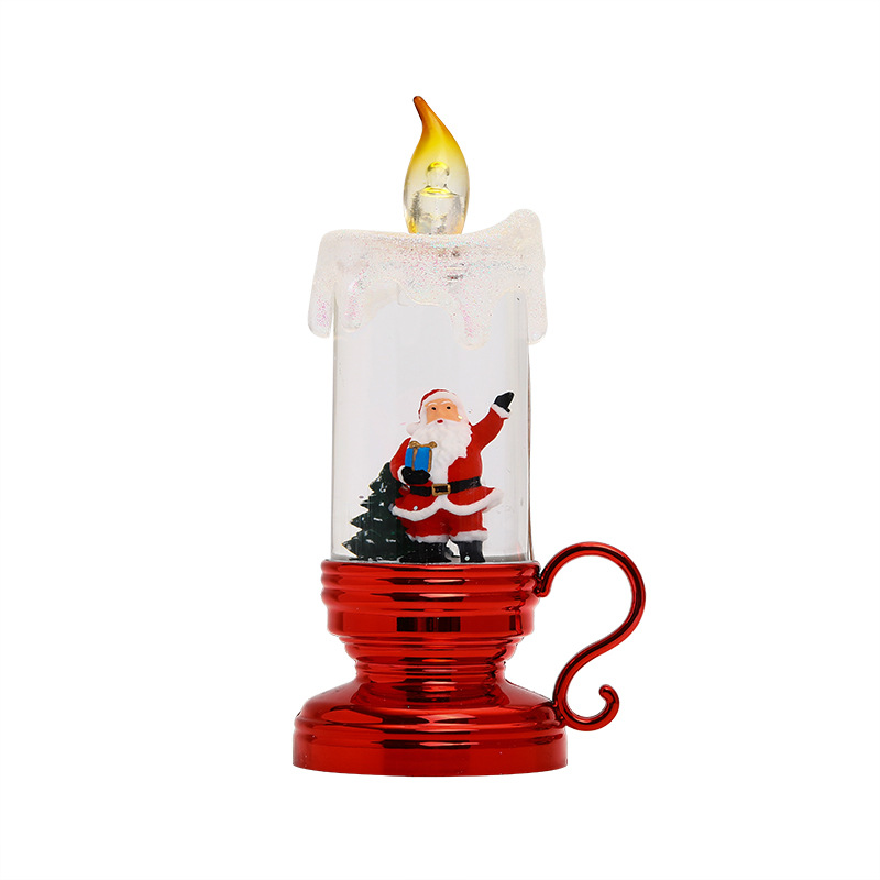New Christmas wind light LED electronic candle Santa Claus Night Light Saint pic 4