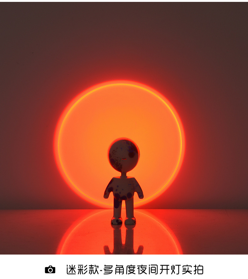 网红爆款日落夕阳灯机器人宇航员氛围灯ins彩虹落日夕阳灯小夜灯详情13