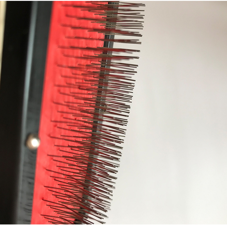 Pet cleaning and grooming tools: Wooden pet double-sided brush, wooden handle needle comb, cleaning and grooming massage comb pic 3