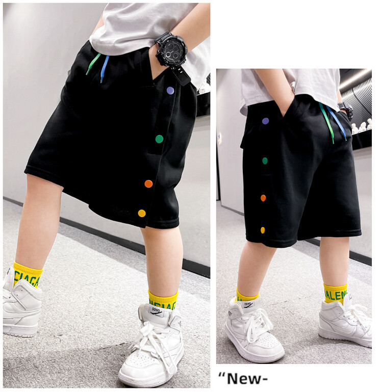 The 2022 new summer loose and stylish cotton capri shorts for boys are a trend of casual summer pants for middle-aged children pic 82