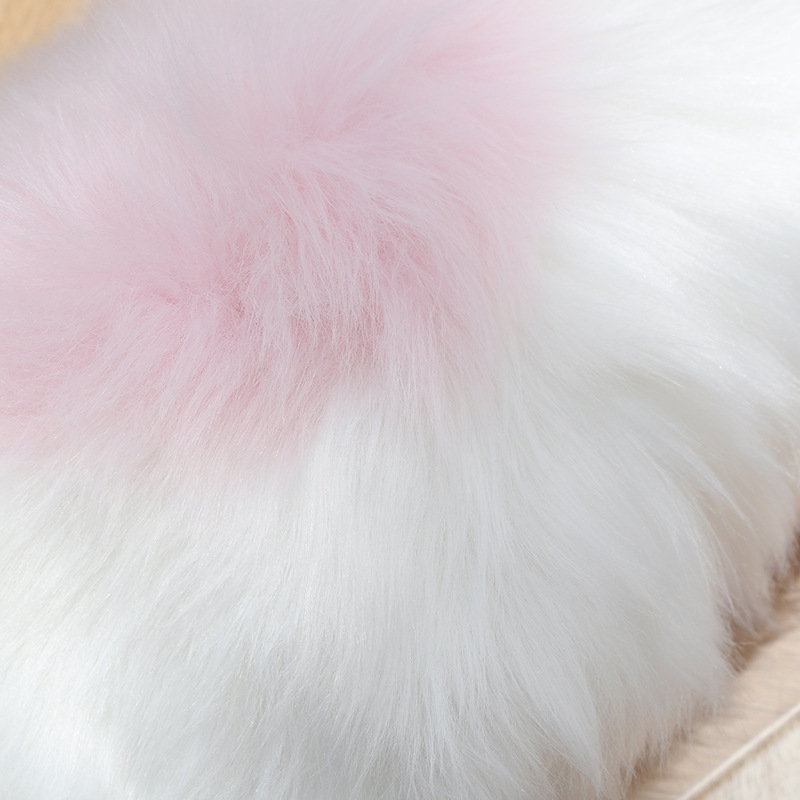 自主 轻奢可爱卡通长毛绒家用地毯儿童房床边装饰欢迎光临地毯地垫网红爆款详情3