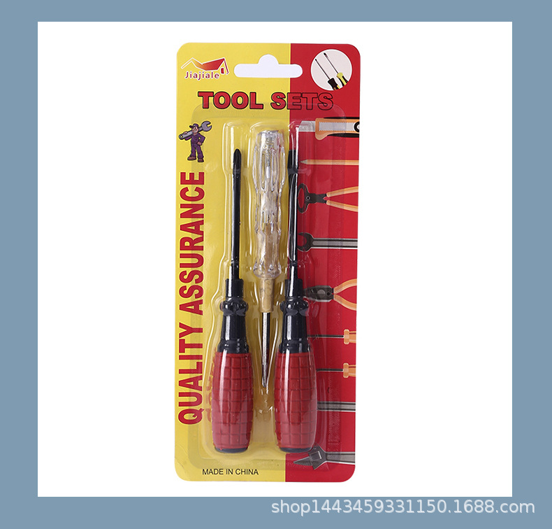 Corn-shaped hand grenade screwdriver, small screwdriver, cross-shaped long flat-head screwdriver, high-hardness screwdriver, multi-functional pic 6