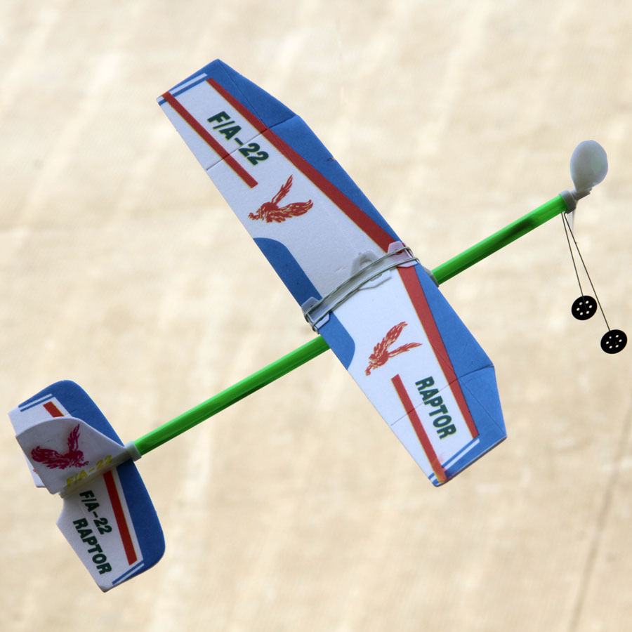 The youth model aircraft competition selects the F-16 rubber band power glider, a handcrafted foam aircraft made of nesting materials pic 10