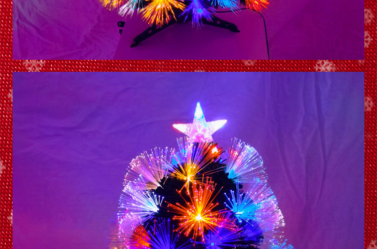 Shengfa 1.8M colorful light Feather Christmas Tree, household simulation Large luminous Christmas PVC tree factory wholesale pic 37