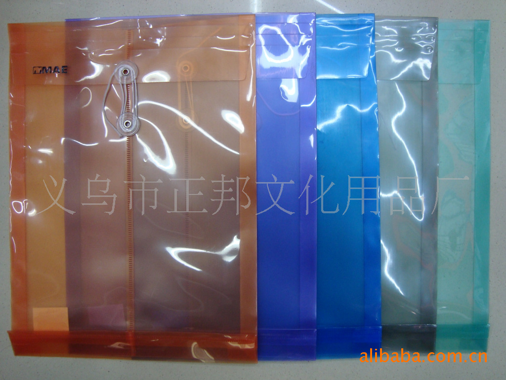 Factory wholesale PP plastic three-dimensional snap bags for materials, archives, files, and learning and office supplies. Customized storage available pic 3