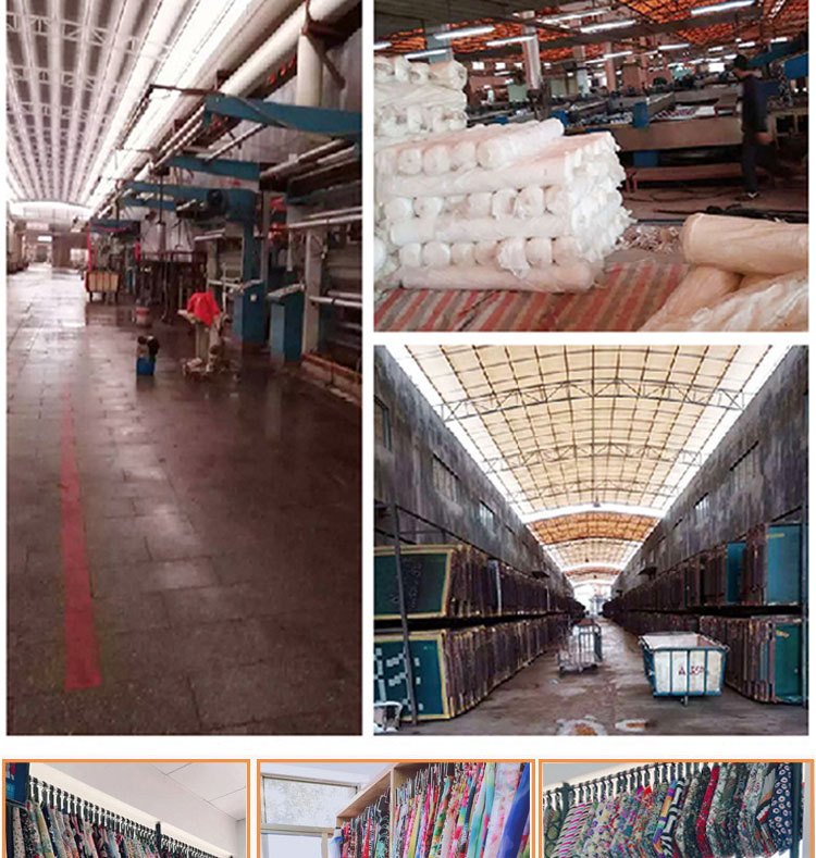 Spring and summer new dress: Chiffon plain weave fabric, heart-shaped printed polyester fabric, four-sided elastic clothing fabric in stock pic 30