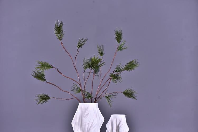 Wholesale of original factory imitation pine needles, home furnishing mall, wedding Zen-themed imitation plant decorative items, imitation pine branches pic 14