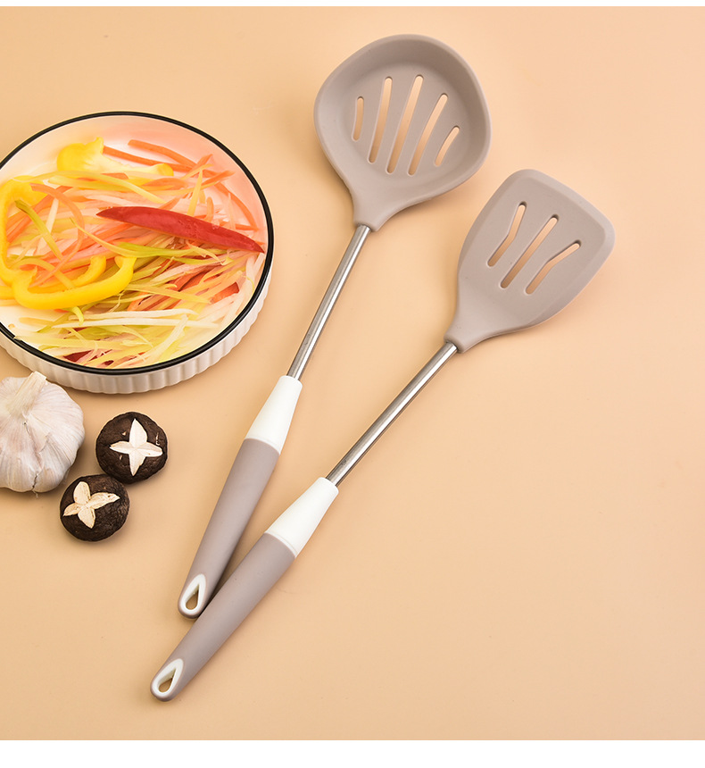 家用硅胶厨具4件套装厨房烹饪锅铲家用厨具炒菜铲子硅胶铲勺套装详情14