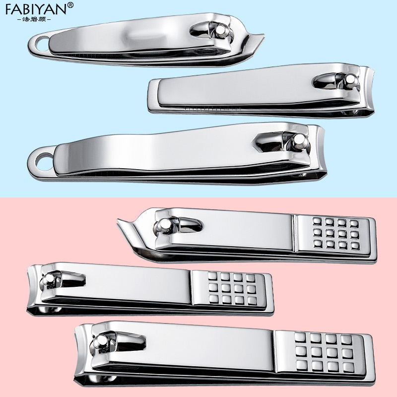 New anti-splash large-opening nail clippers, thick hard nail clippers, stainless steel large-diameter nail clippers, nail art tools pic 4