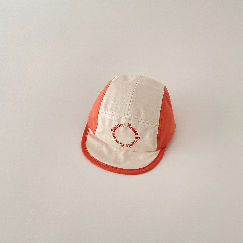 Baby baseball caps, spring pure cotton caps for infants, boys and girls, Korean-style color-blocked spring and autumn soft brim baseball caps pic 13