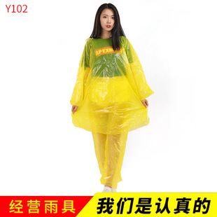 厂家直销加厚开扣式成人一次性雨衣球形景区户外便携透明雨披批发详情14