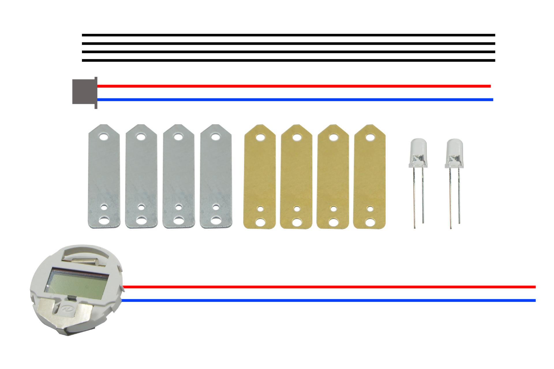 跨镜外贸电路实验趣味物理发电教具水果发电科学STEM水果电池航达详情3