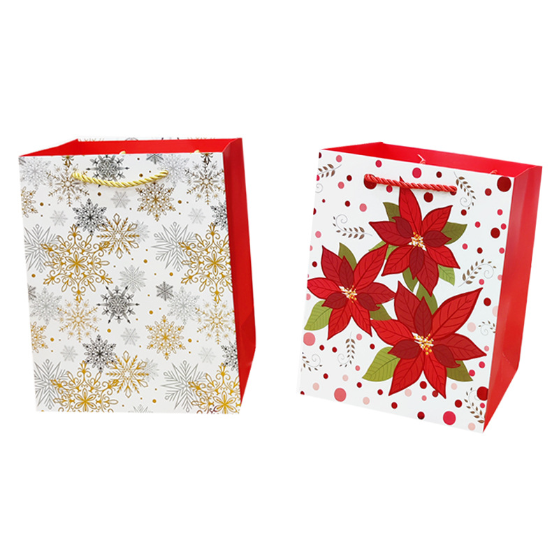 Wholesale and export of new Christmas holiday gift bags, powder-coated packaging bags and handbags in stock pic 9