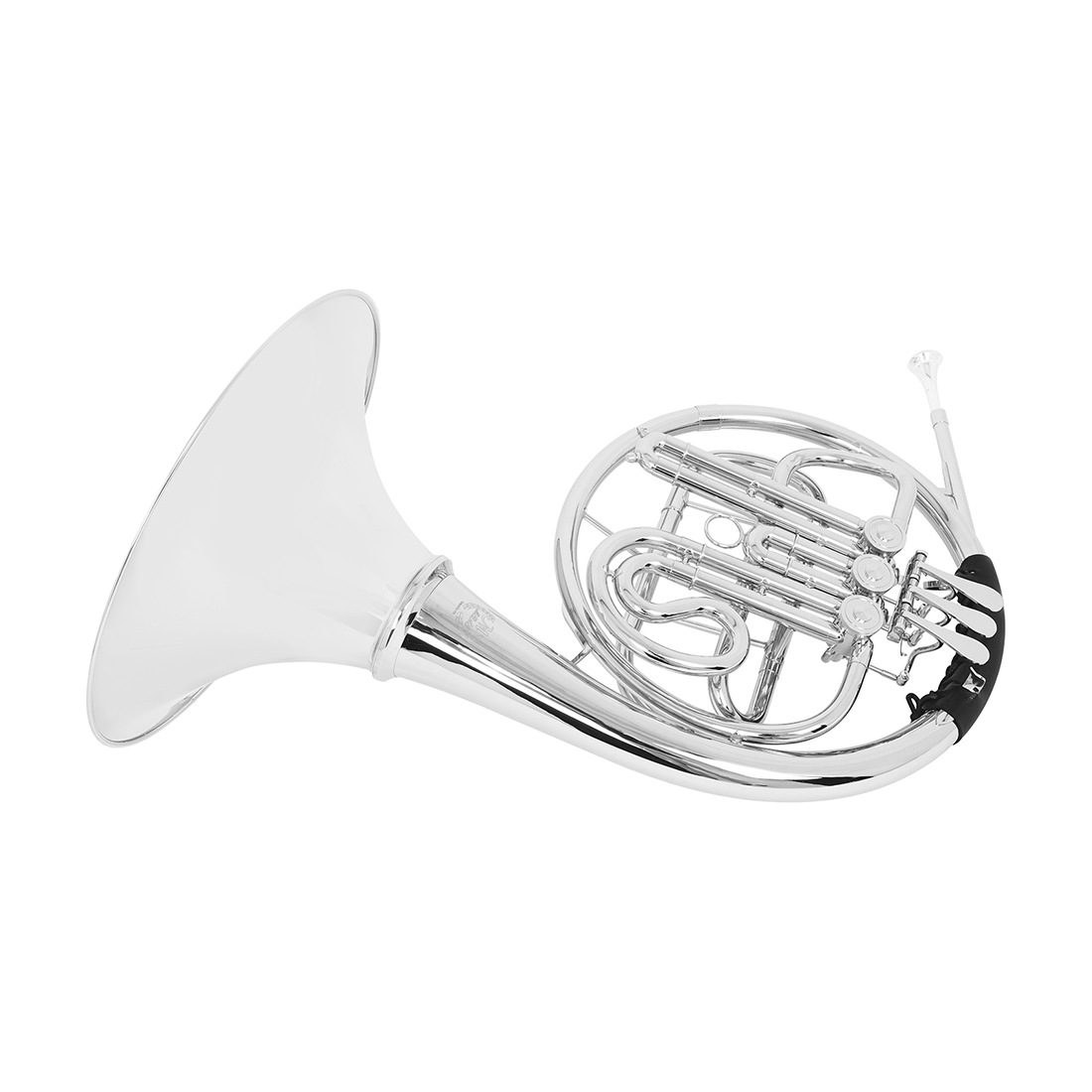 MBAT nickel-plated French horn Bb key split flat three-key French horn orchestra plays brass French horn, a brass wind instrument pic 12