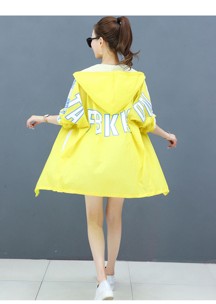 The new summer 2021 sun-protective clothing for women, mid-length windbreaker, Korean-style loose and breathable large-sized sun-protective clothing, and light jacket are trendy pic 8