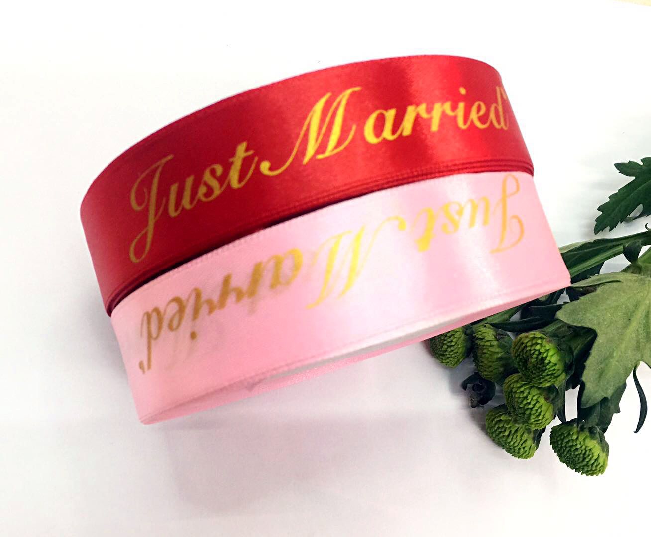 8-point ribbon-printed English letters, flower packaging, gift decoration, sweet webbing pic 2