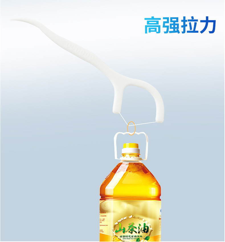 50 pieces of zipper bagged dental floss picks for export, high-molecular bagged dental floss, high-tensile dental floss picks pic 7