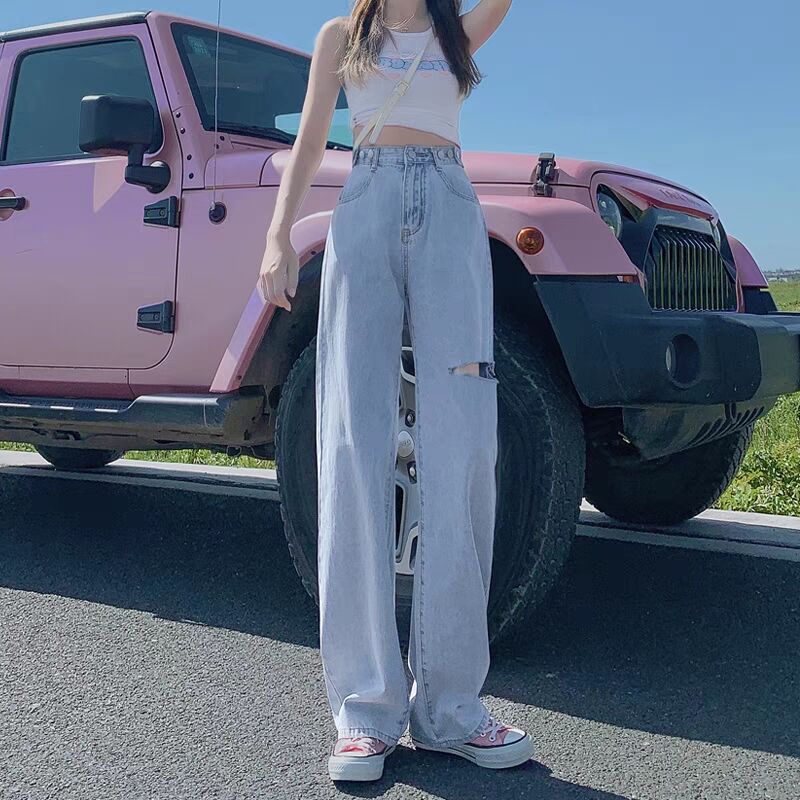 女装小整款阔腿裤拖地裤
