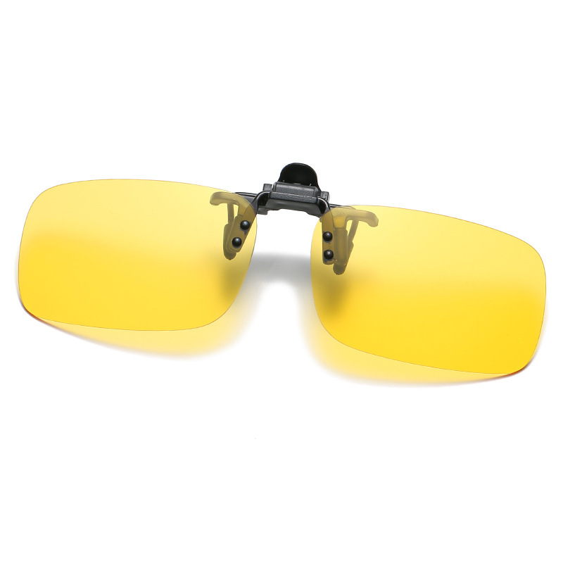 防爆蛤蟆太阳眼镜夹片司机墨镜夜视镜可以上翻近视眼镜夹片详情4