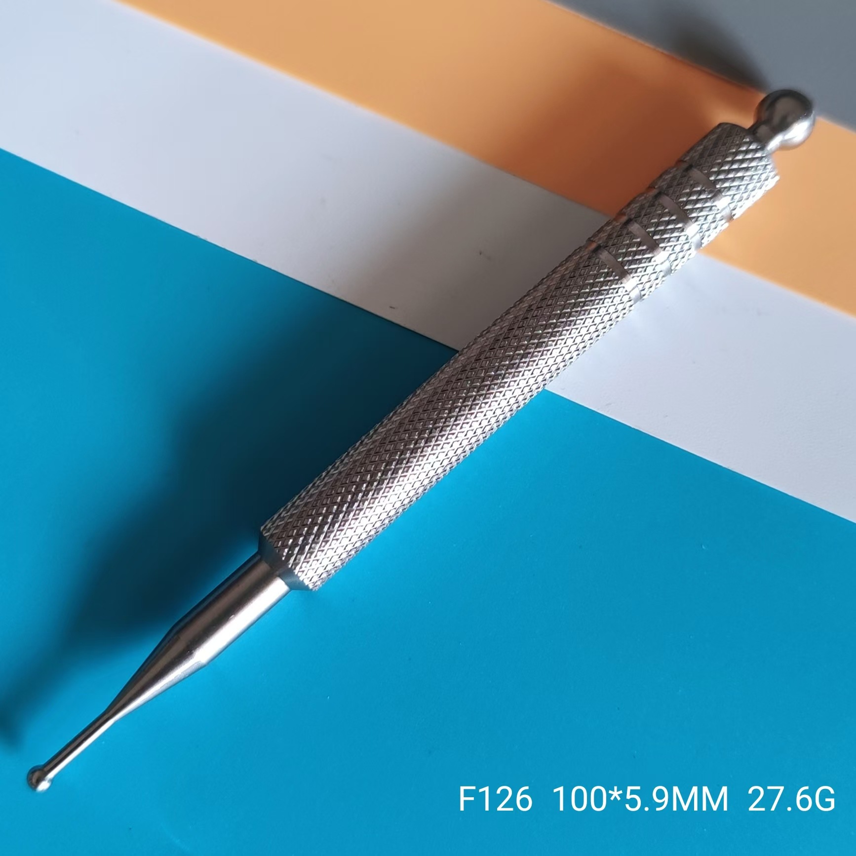 不锈钢面部按摩笔 全身穴位疏通拨筋棒 点穴经络棒 不锈钢按摩   棒详情17