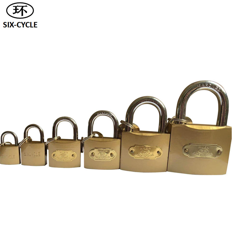Huan brand manufacturer wholesale imitation copper lock heads, Pujiang padlocks, iron padlocks, lock heads imitation copper padlocks pic 6