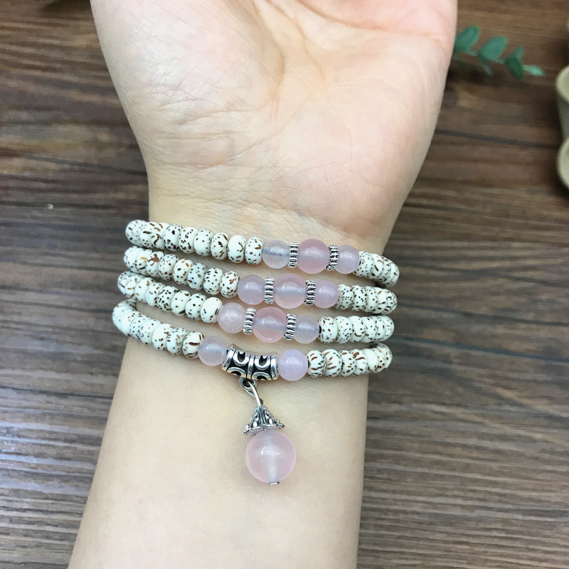 Hainan Mini Star and Moon Bodhi Bead Bead Bracelet 3*5 dry-ground high-density multi-circle Bodhi seed cultural Play bracelet accessory pic 24