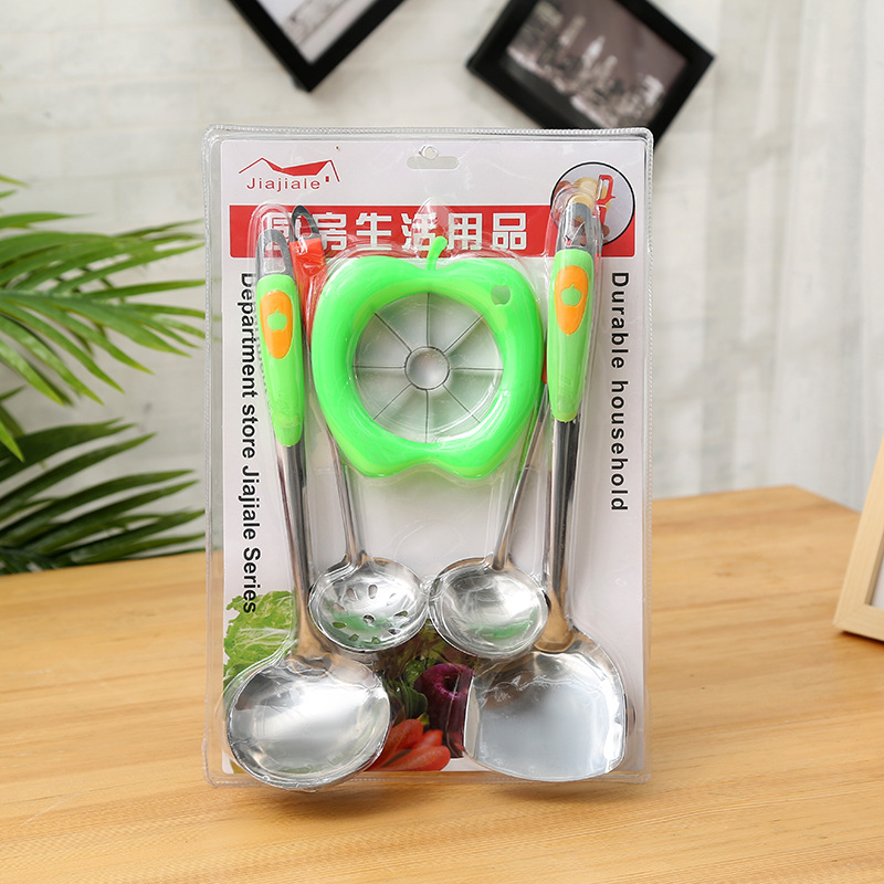 Wholesale household spoon and spatula sets, multi-functional apple cutting five-piece sets, kitchen supplies, Xu Shengyou pic 2