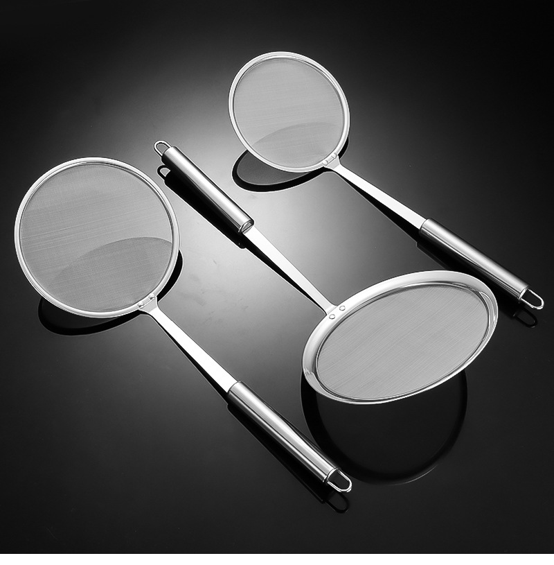 304 stainless steel mesh oil leakage grid, household kitchen filter mesh, filter spoon mesh, filter oil residue spoon, scum spoon pic 10