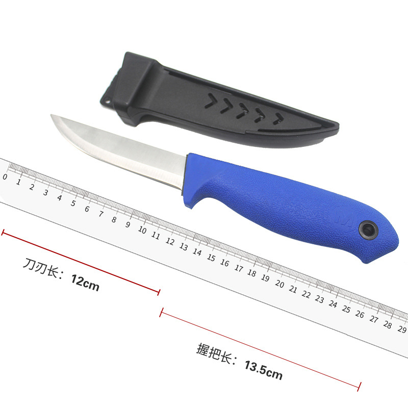 Mustad 4-inch fish knife for cutting fish scales, stainless steel fishing gear, sharp fishing tools [Fat Goluya pic 2