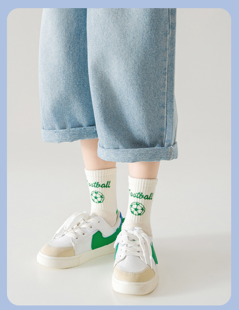 Calcetines stand one piece para niños calcetines primavera verano para niños calcetines de algodón calcetines de manga media calcetines deportivos para niños y niñas malla transpirable color sólido calcetines de moda one piece para niños pic 16
