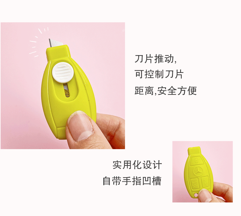Creative car mini utility knife, small size wholesale, portable express delivery opening and box opening knife, envelope opening and paper cutting tool knife pic 14