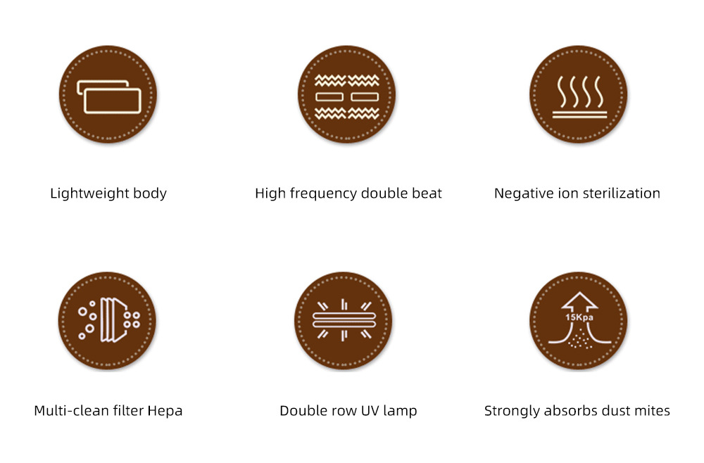 Bed dust mite remover, household professional mattress vacuum cleaner, mattress cleaning machine with ultraviolet lamp pic 3