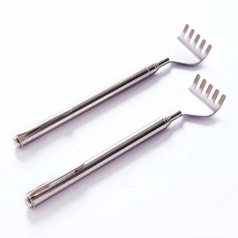 All-steel handle five-section, no need to ask for help, stainless steel itch-scratching rake, telescopic itch-scratching, elderly joy, filial son hand scratch-back device wholesale pic 4
