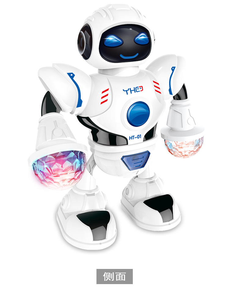 跨境儿童电动机器人 LED灯光音乐炫舞太空机器人玩具详情8