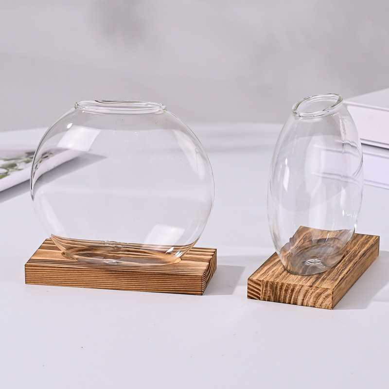 创意水培绿萝玻璃花瓶 客厅办公室桌面花瓶摆件 家居装饰插花容器详情6