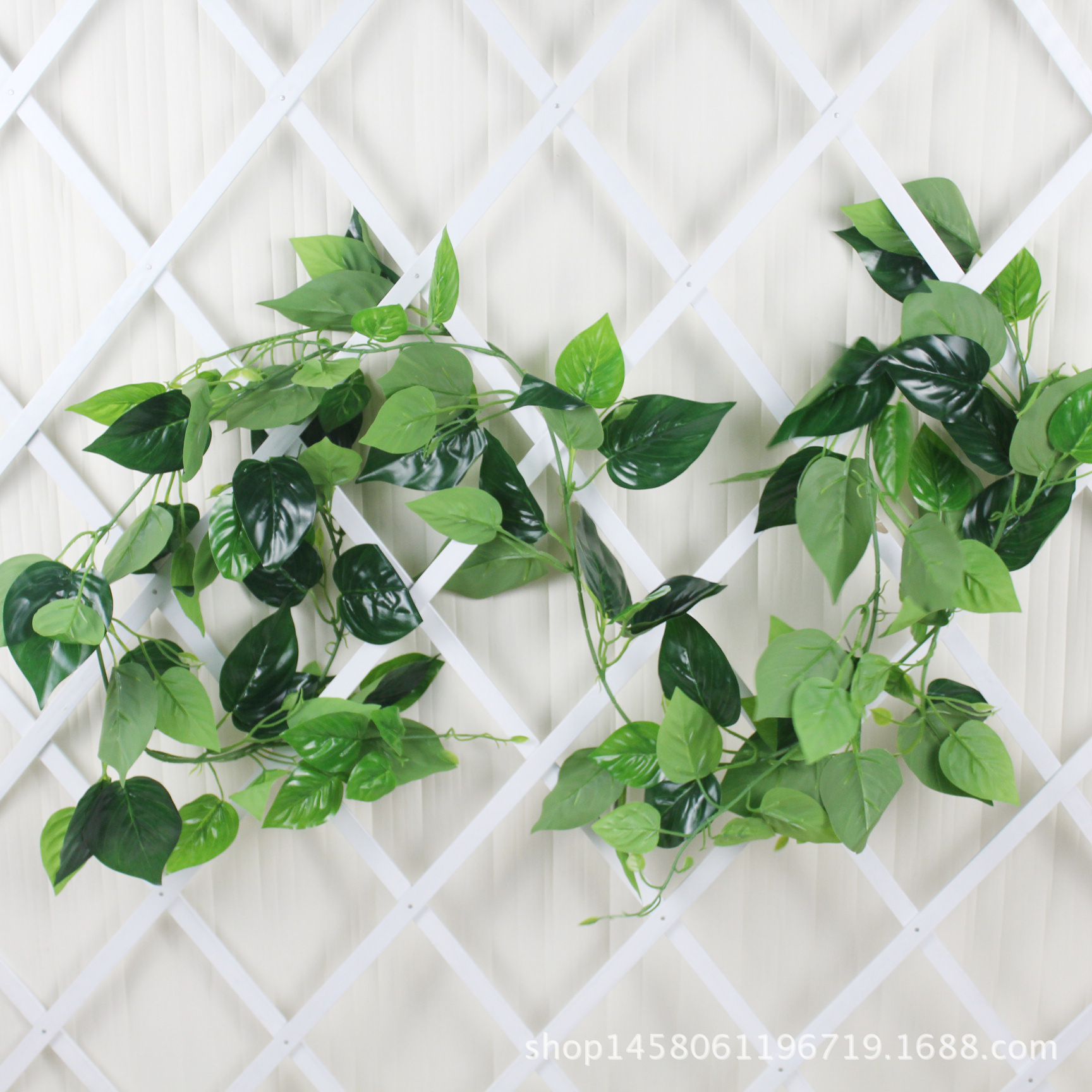 Simulated rubber, green ivy leaves, simulated vine, artificial leaves wholesale, artificial flowers for ceiling decoration, green vine, simulated climbing ivy pic 28